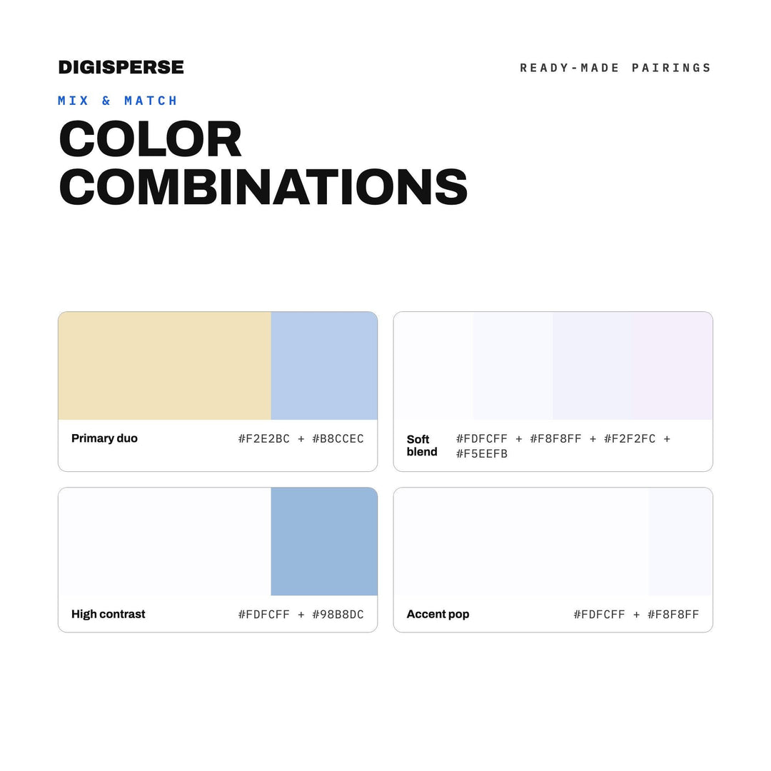Hazy Pastel Color Palette for Shoegaze Album Art and Dreamy Music Branding, 30 Dream Pop Hues, Procreate Swatches, Hex Codes
