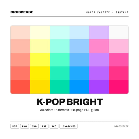 K-Pop Bright color palette — main preview