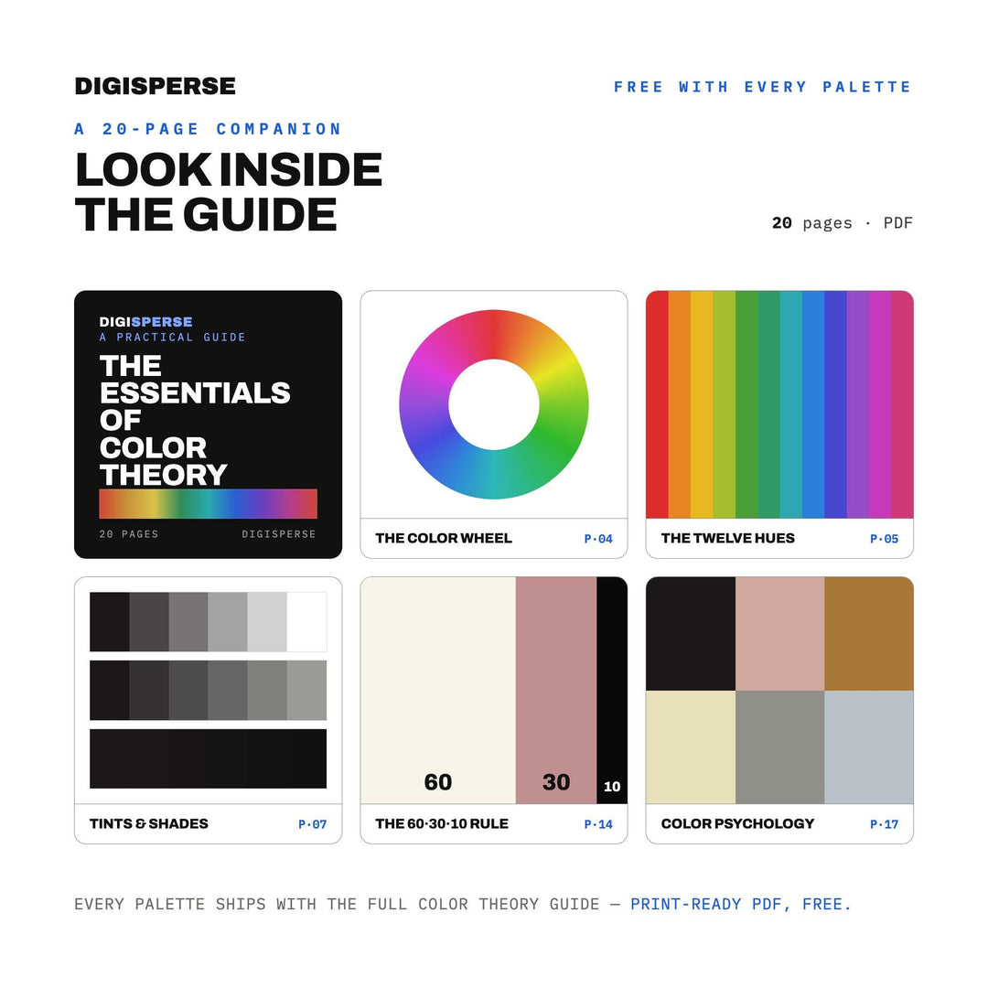 Silent Film Color Palette | 30 Colors | Hex RGB CMYK | Color Guide | Procreate Swatches + ASE | Digital Download