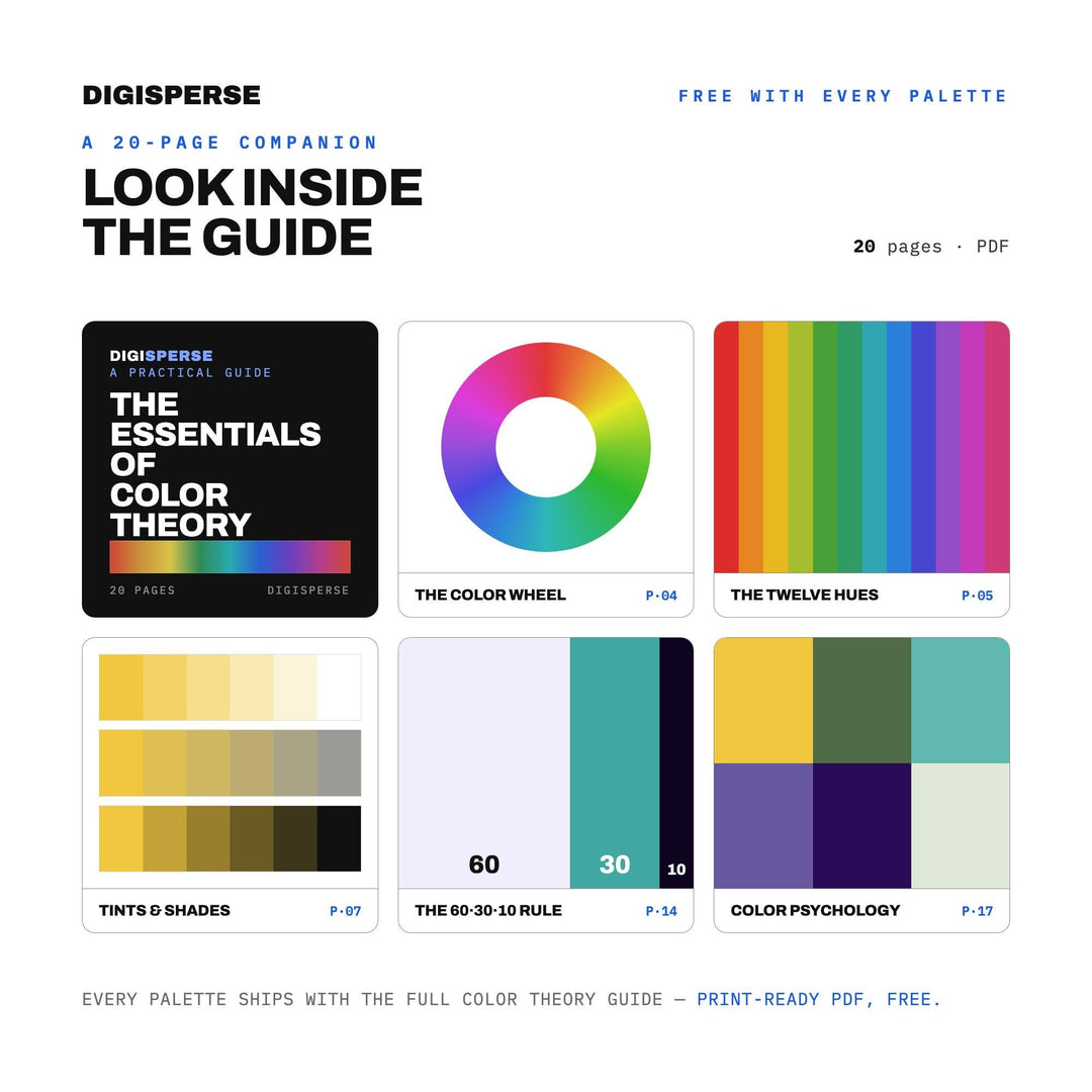 Hidden Realm Color Palette | 30 Colors | Hex RGB CMYK | Color Guide | Procreate Swatches + ASE | Digital Download