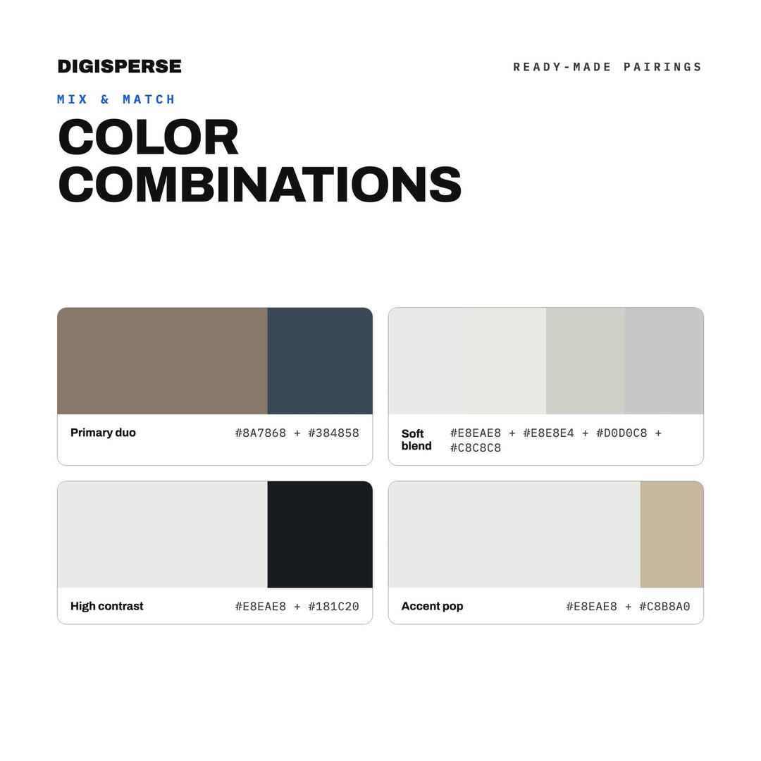 November Gray Color Palette | 30 Colors | Hex RGB CMYK | Procreate Swatches + ASE | Digital Download