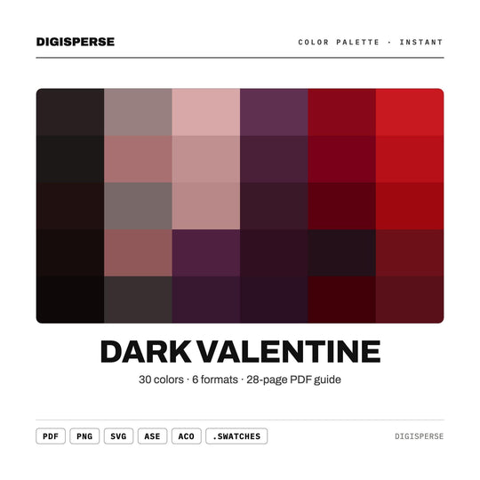 Dark Valentine color palette — main preview