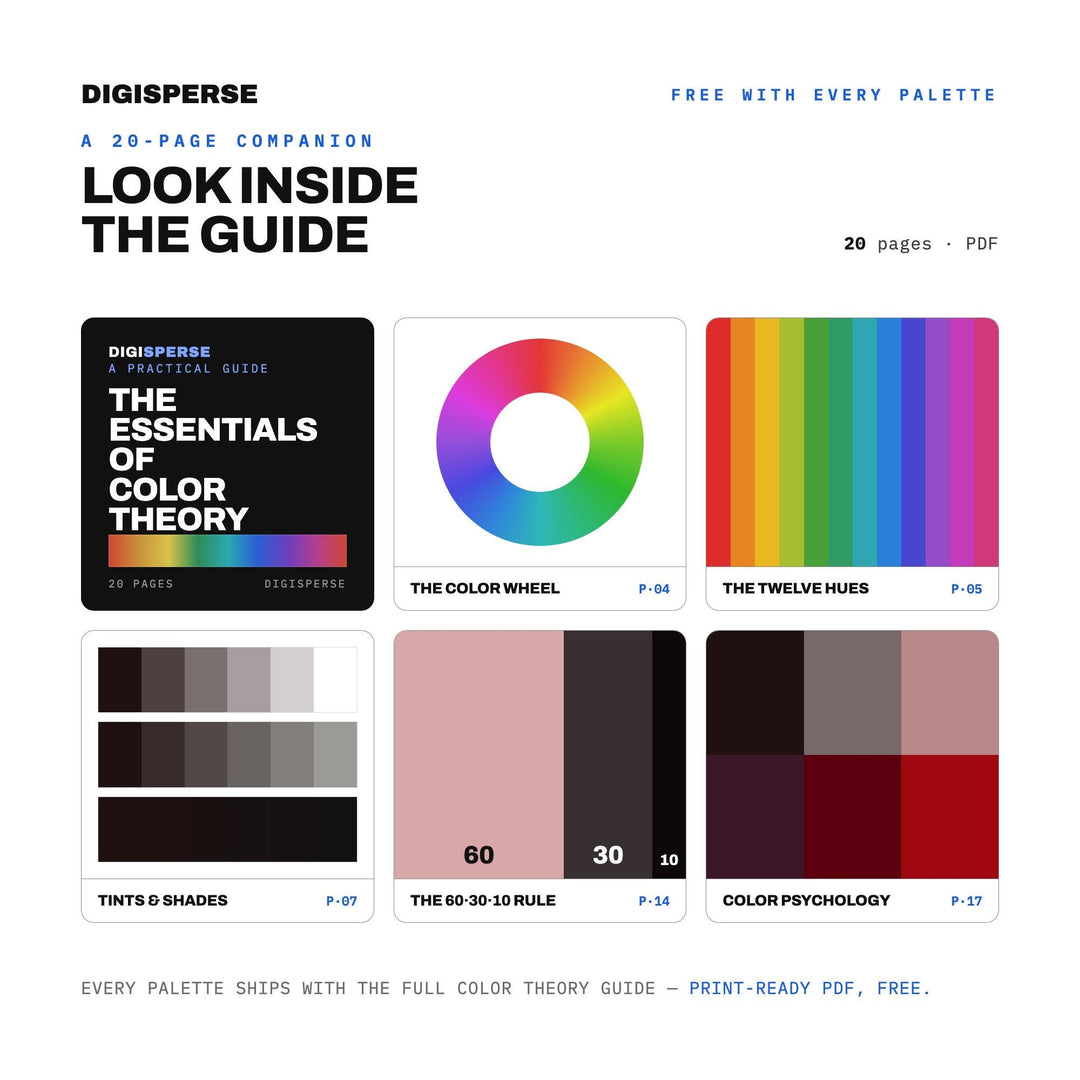 Dark Valentine Color Palette | 30 Colors | Hex RGB CMYK | Procreate Swatches + ASE | Digital Download