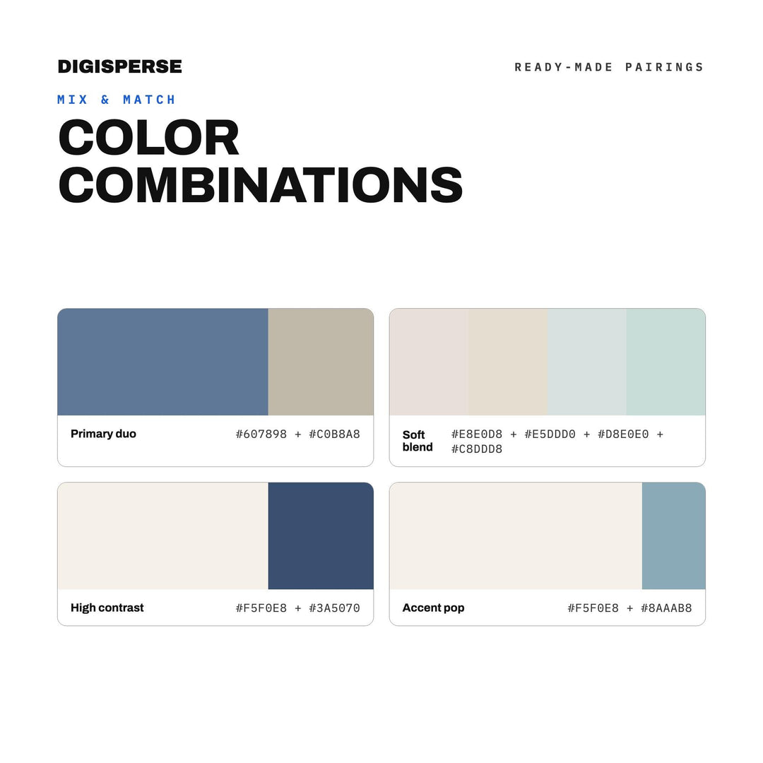 Coastal Grandmother Color Palette | 30 Colors | Hex RGB CMYK | Procreate Swatches + ASE | Digital Download