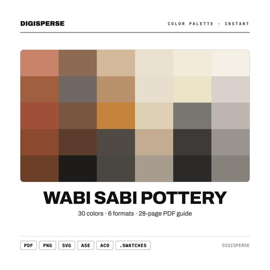 Wabi Sabi Pottery color palette — main preview