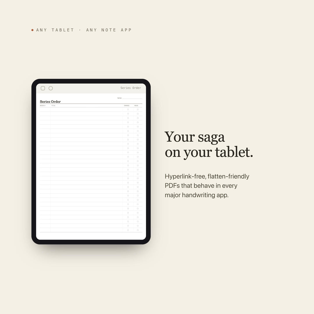 Series Order printable planner insert — preview image 6 of 20