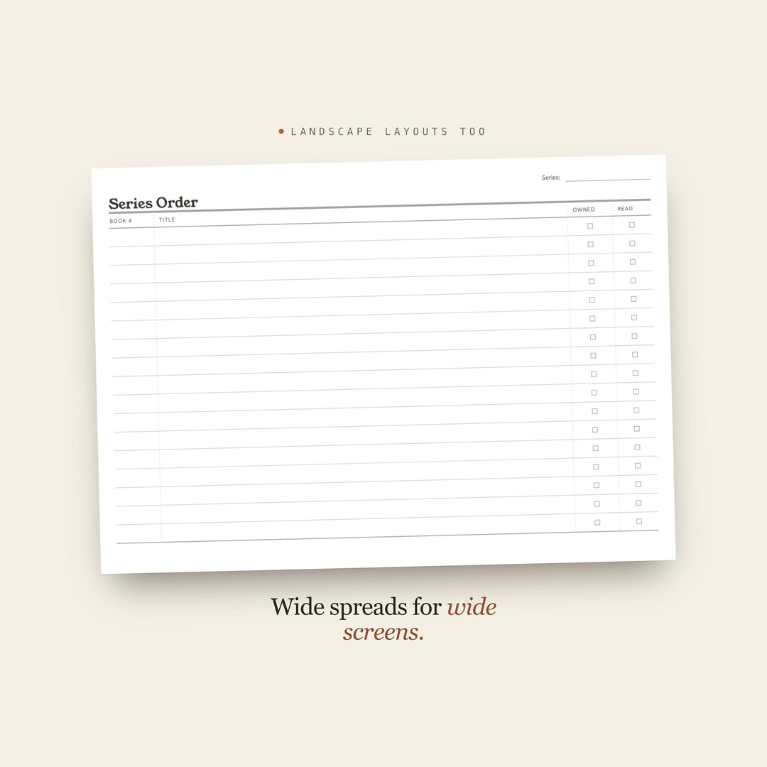 Series Order printable planner insert — preview image 15 of 20