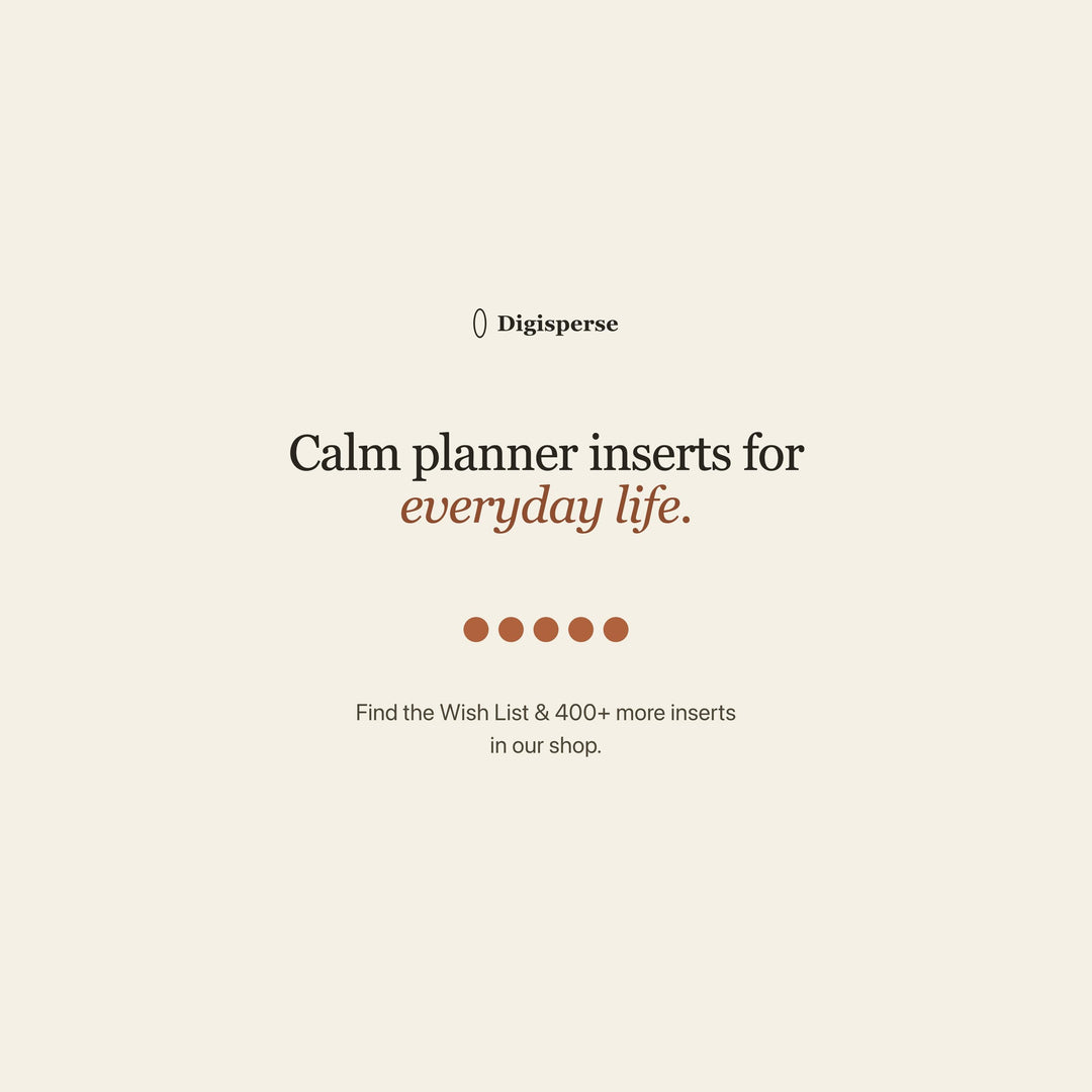 Wish List printable planner insert — preview image 20 of 20