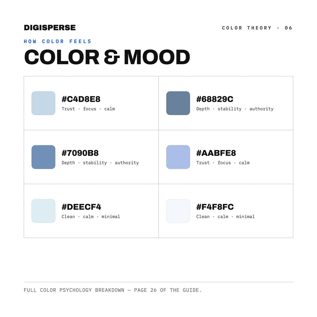 Blizzard Color Palette | 30 Colors | Hex RGB CMYK | Color Guide | Procreate Swatches + ASE | Digital Download