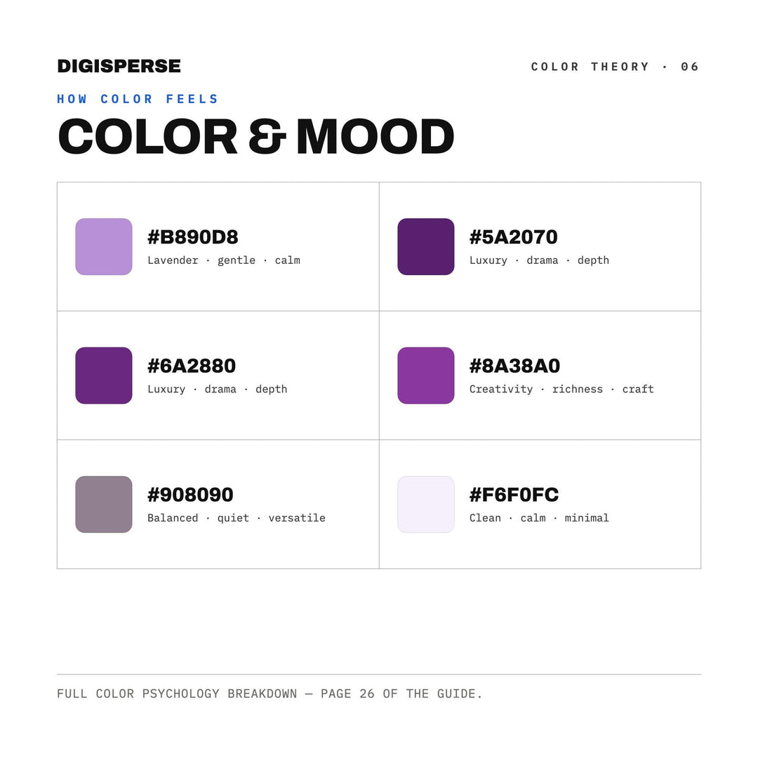 Amethyst Cave Color Palette | 30 Colors | Hex RGB CMYK | Color Guide | Procreate Swatches + ASE | Digital Download