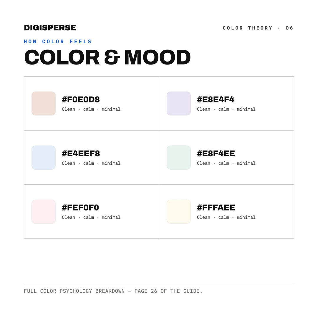 Mother Of Pearl Color Palette | 30 Hex RGB CMYK Colors (Digital Download)