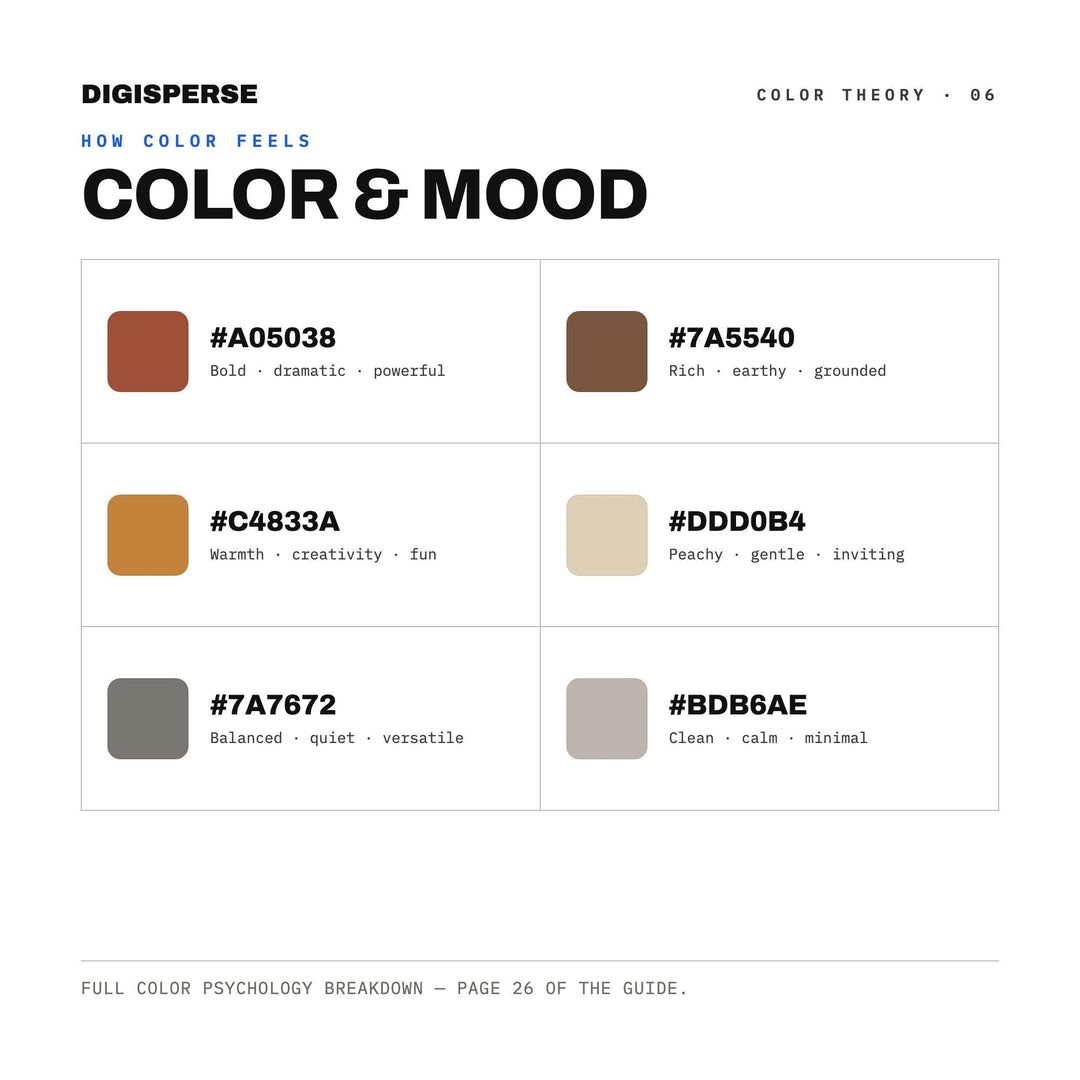 Wabi Sabi Pottery Color Palette | 30 Earth Tones, Hex RGB CMYK (Digital Download)