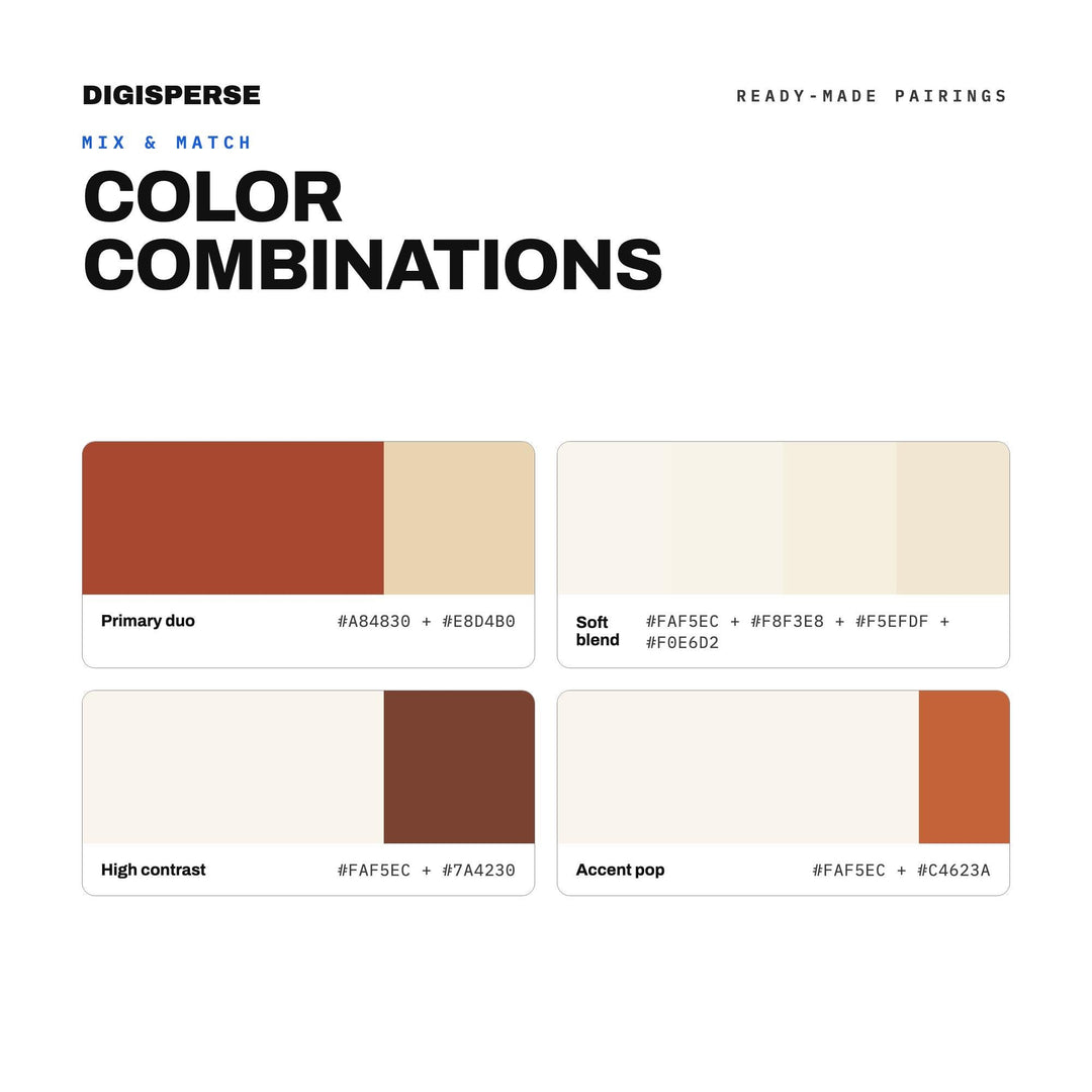 Linen Terracotta Color Palette | 30 Procreate Swatches, ASE (Digital Download)