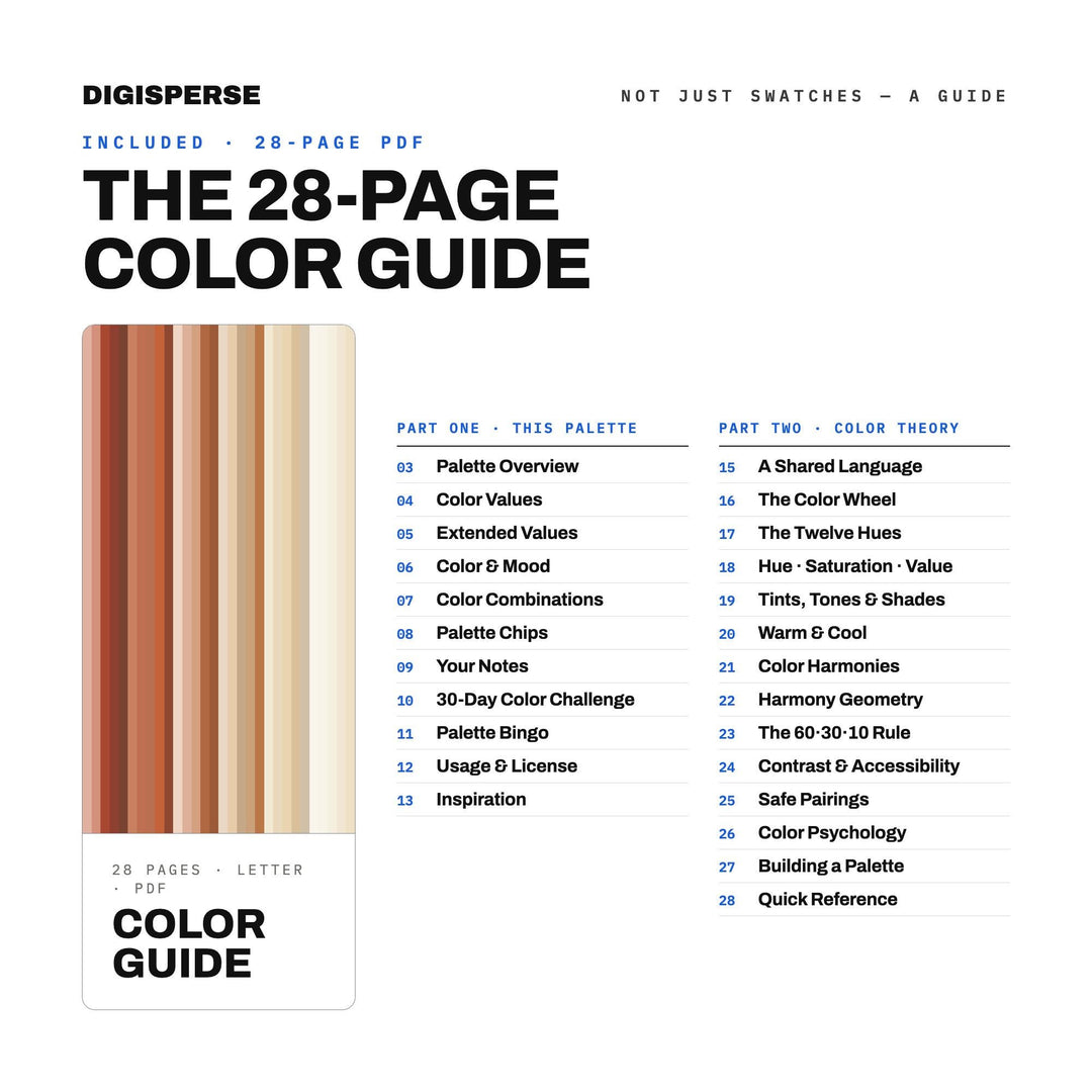 Linen Terracotta Color Palette | 30 Procreate Swatches, ASE (Digital Download)