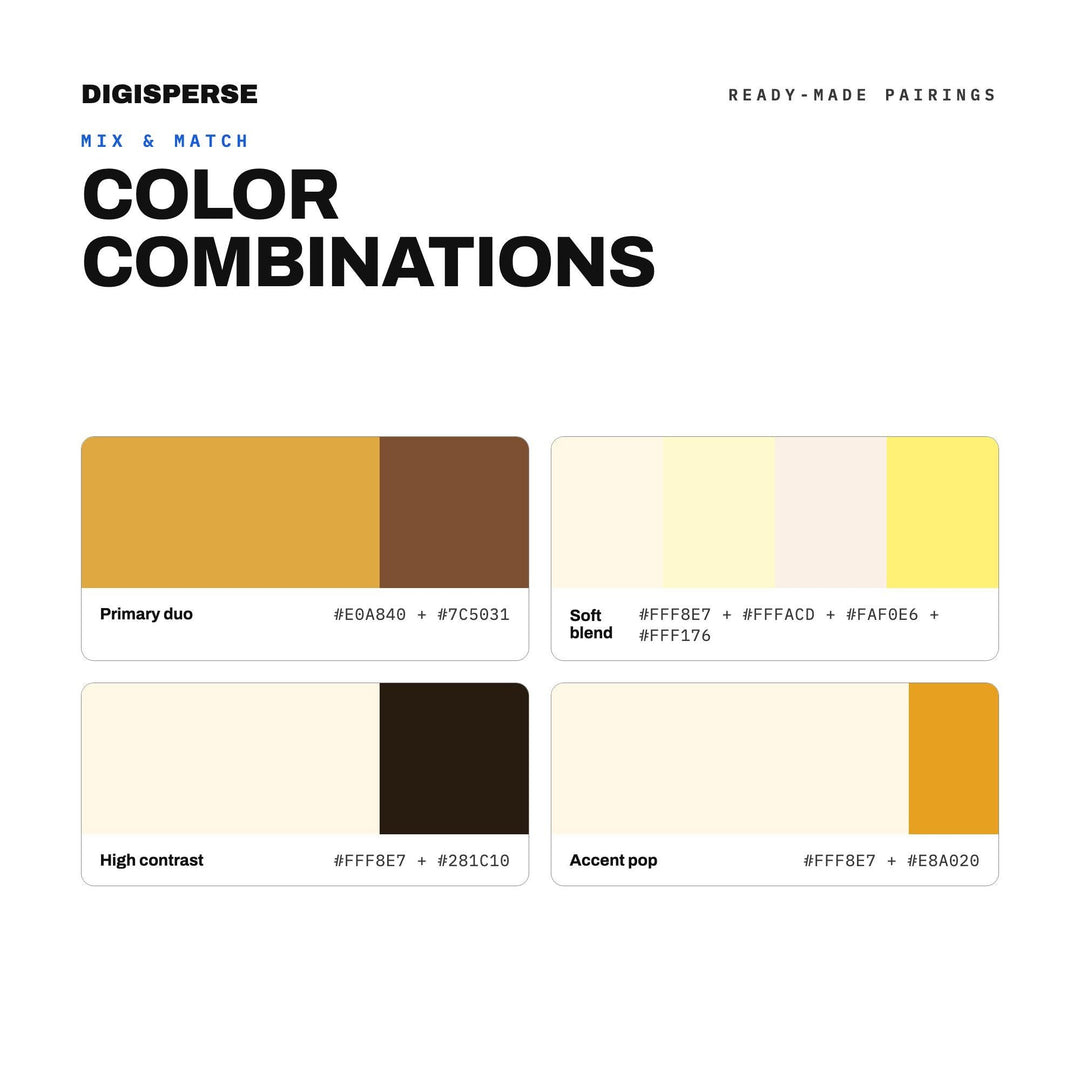 Warm Golden Color Palette for Cozy Baking Art and Rustic Kitchen Branding, 30 Brown Butter Hues, Procreate Swatches