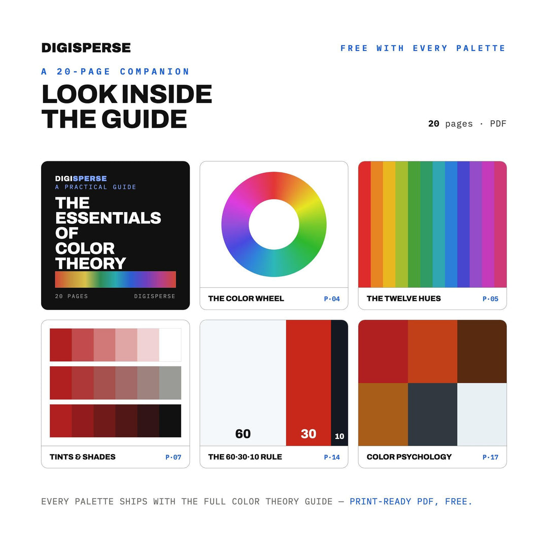 Negroni Night Color Palette | 30 Colors | Hex RGB CMYK | Procreate Swatches + ASE | Digital Download