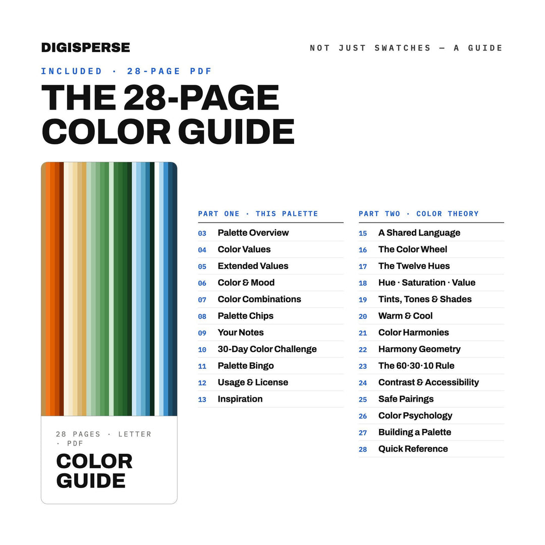 Summer Camp Send-Off Color Palette | 30 Nostalgic Colors (Digital Download)