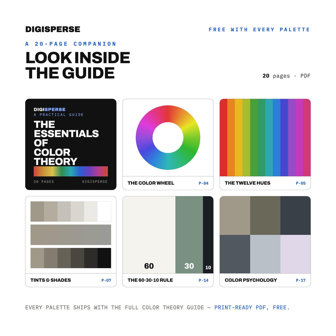 Muted Grey Color Palette for Autumn Fog Art and Moody Halloween Branding, 30 October Mist Hues, Procreate Swatches