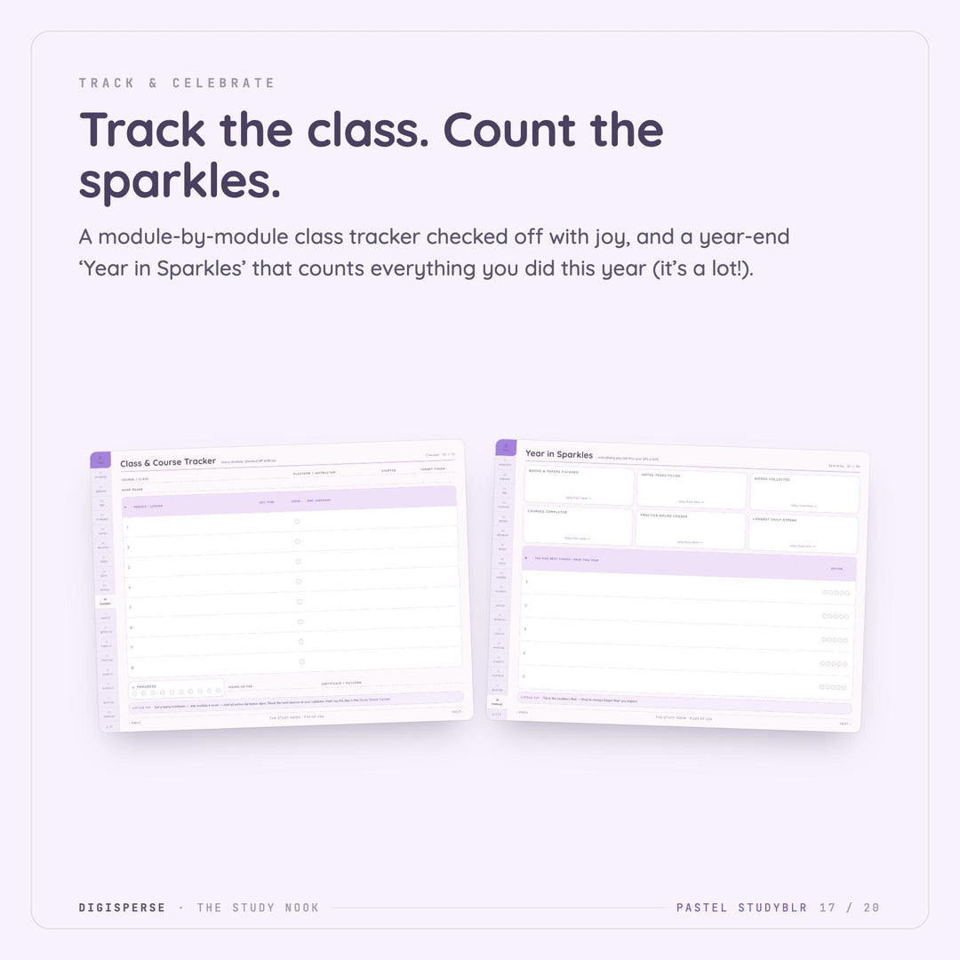 Dated Pastel Studyblr Learning Journal | GoodNotes Study Planner PDF (Digital Download)