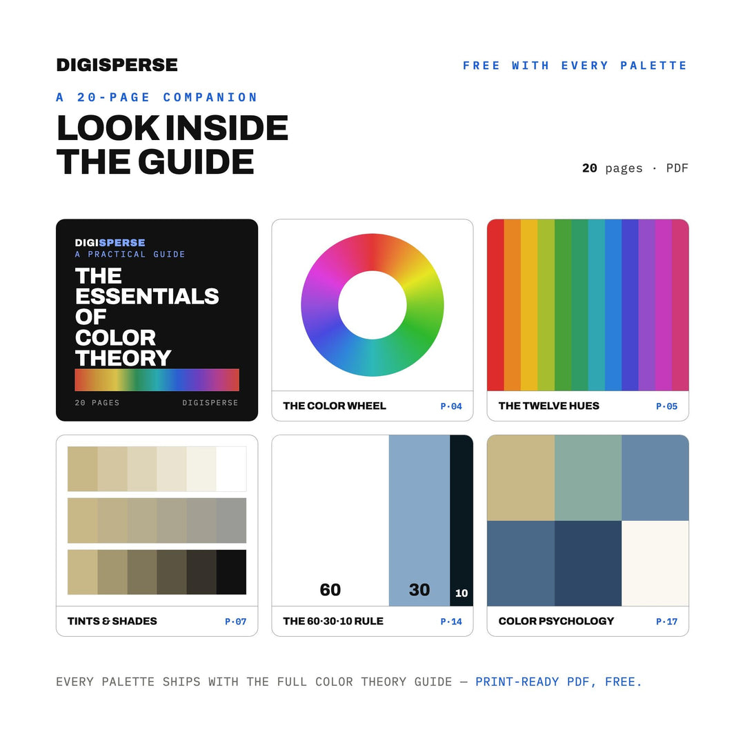 Calm Cool Color Palette for New Year Wellness Art and Minimal Branding, 30 Fresh Reset Hues, Procreate Swatches