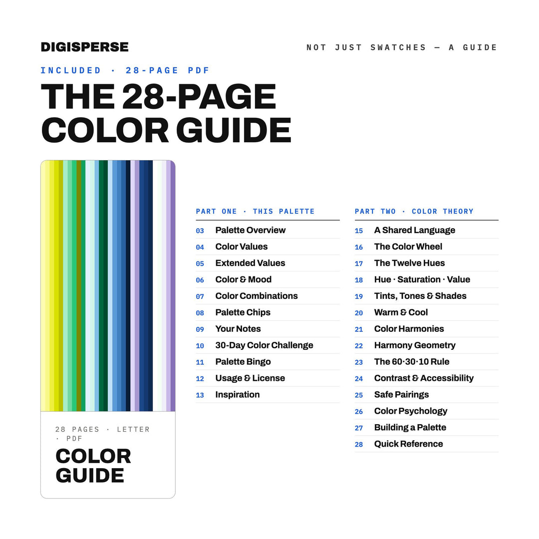 Bright Airy Color Palette for Tidy Home Art and Minimal Clean Branding, 30 Spring Fresh Hues, Procreate Swatches