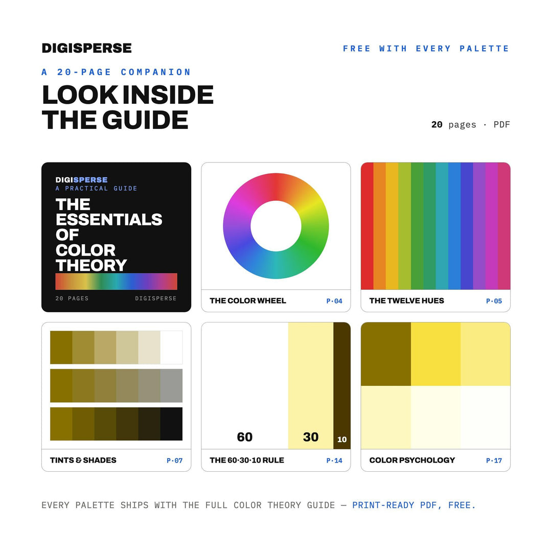 Baby Shower Yellow Color Palette | 30 Colors | Hex RGB CMYK | Procreate Swatches + ASE | Digital Download