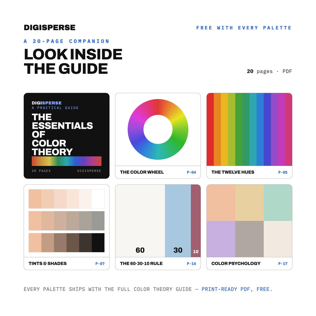 Bridal Shower Color Palette | 30 Colors | Hex RGB CMYK | Procreate Swatches + ASE | Digital Download