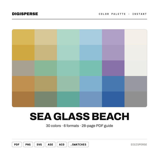 Sea Glass Beach color palette — main preview