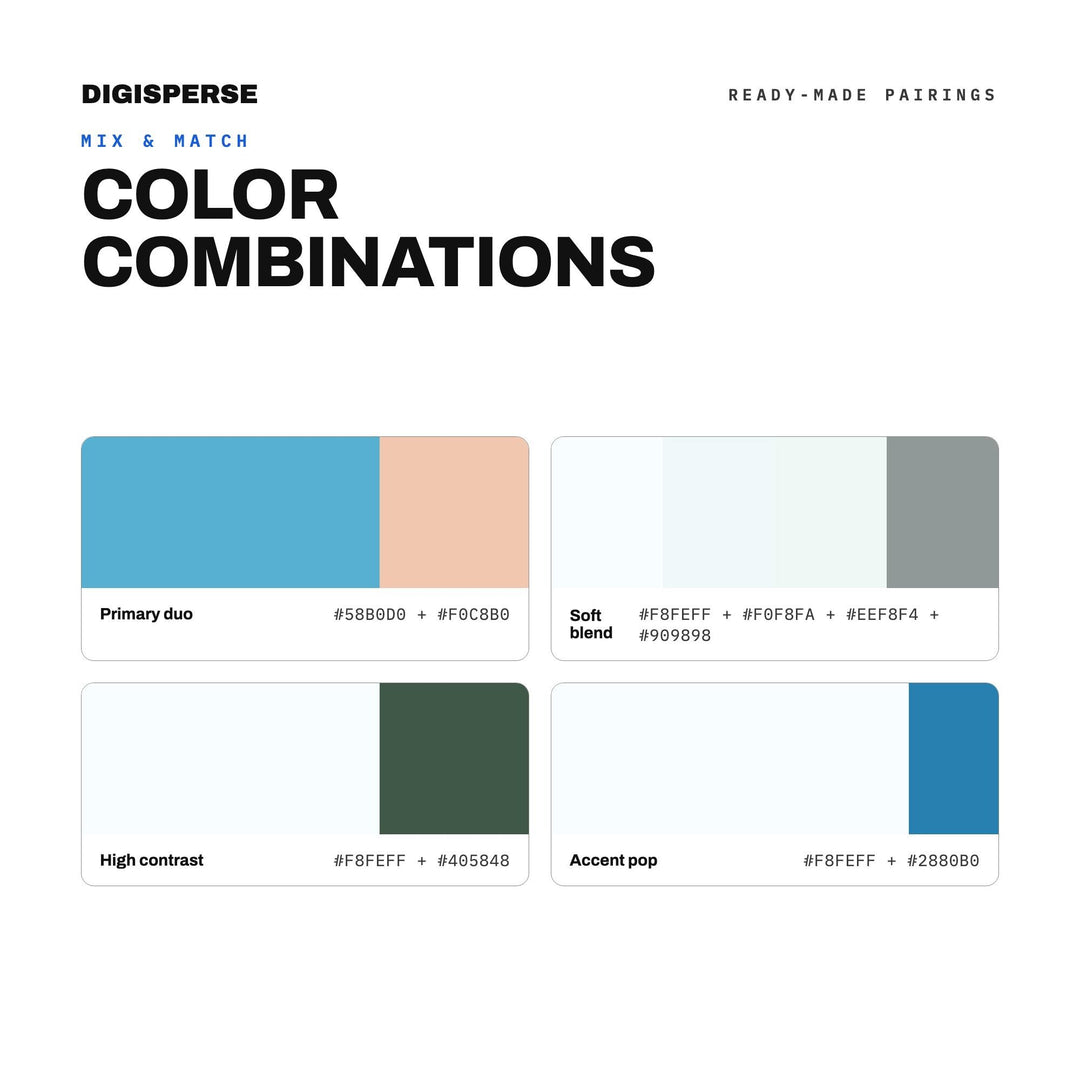 Ocean Foam Morning Color Palette | 30 Procreate Swatches, ASE (Digital Download)
