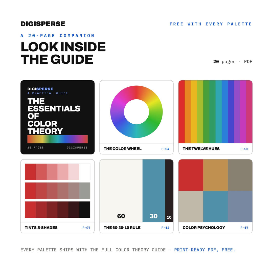 Low Tide Afternoon Color Palette | 30 Colors | Hex RGB CMYK | Procreate Swatches + ASE | Digital Download