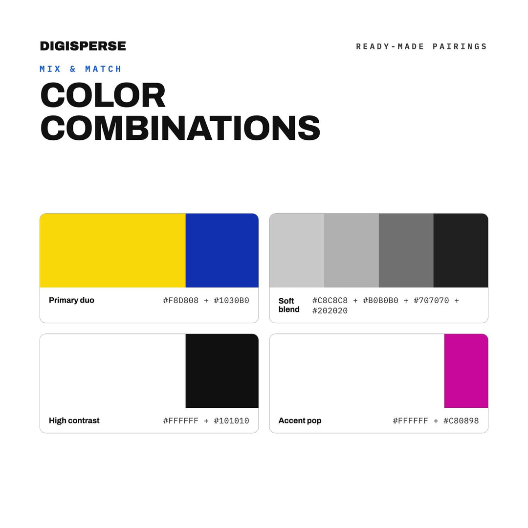 Swiss Poster Design Color Palette | 30 Colors | Hex RGB CMYK | Procreate Swatches + ASE | Digital Download