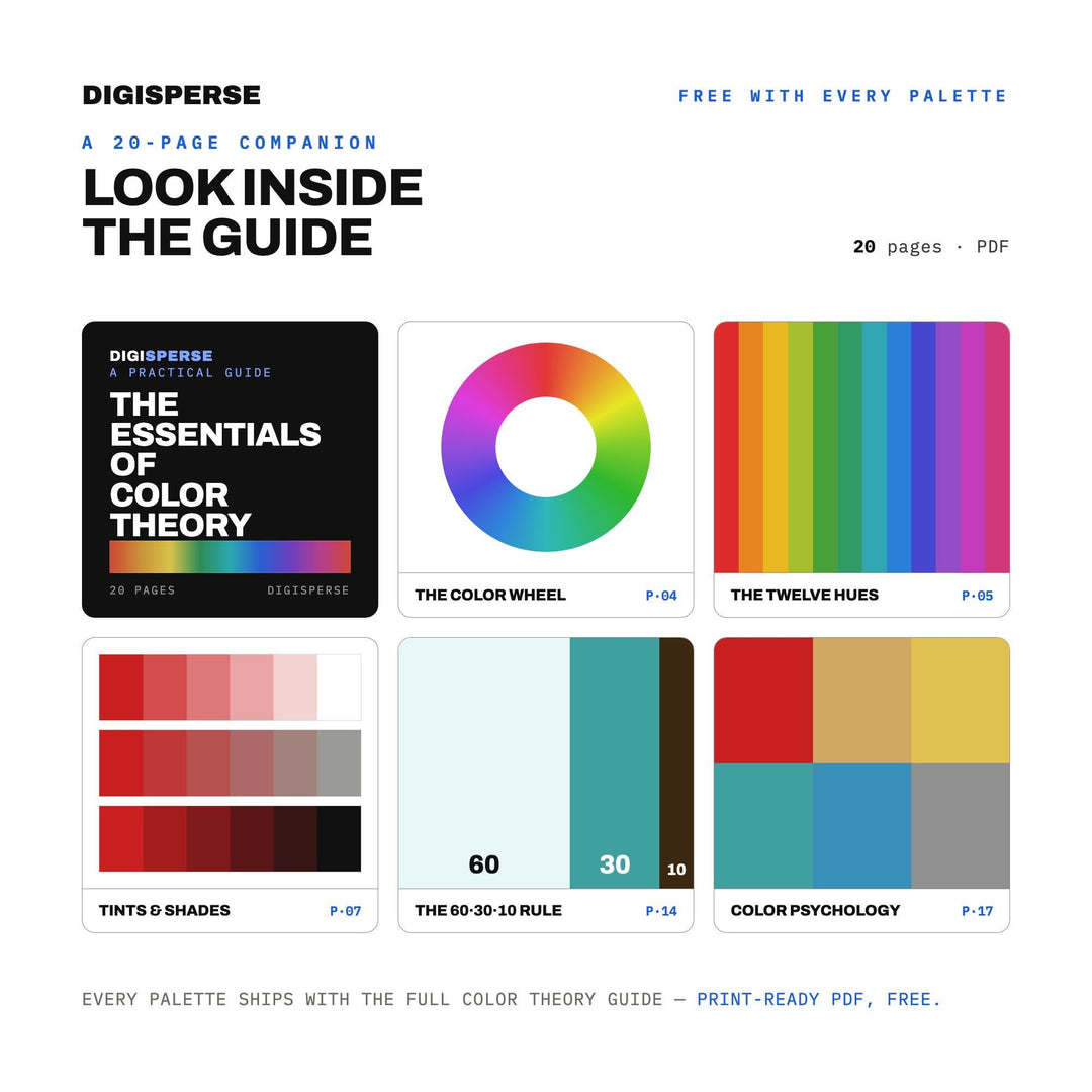 Rope Swing Creek Color Palette | 30 Procreate Swatches, ASE, PDF (Digital Download)