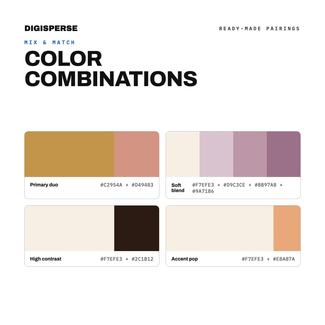 Petra Rose City Color Palette | 30 Desert Hues (Digital Download)