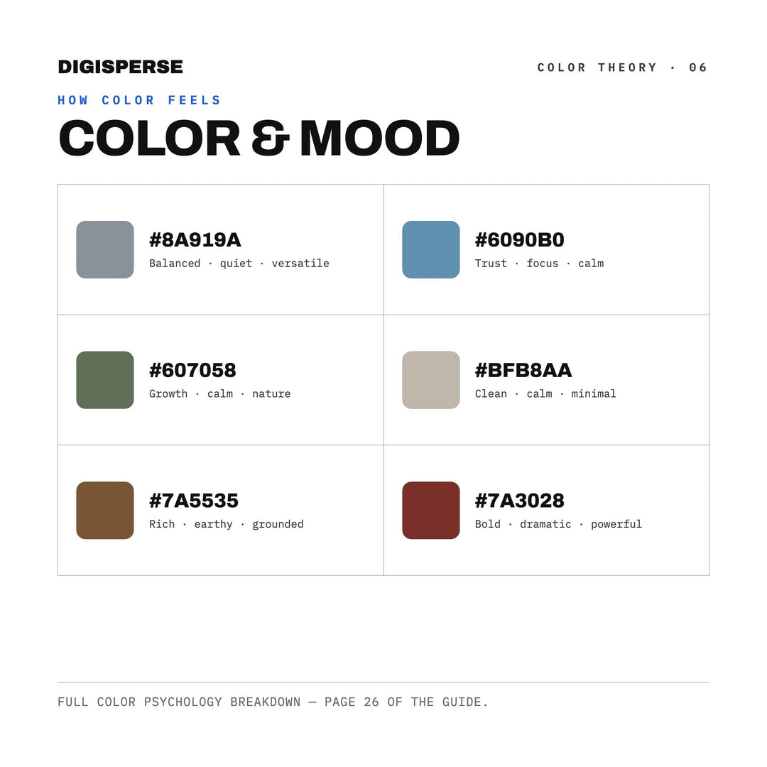 Valley Forge Winter Color Palette | 30 Muted Tones, Hex RGB CMYK (Digital Download)