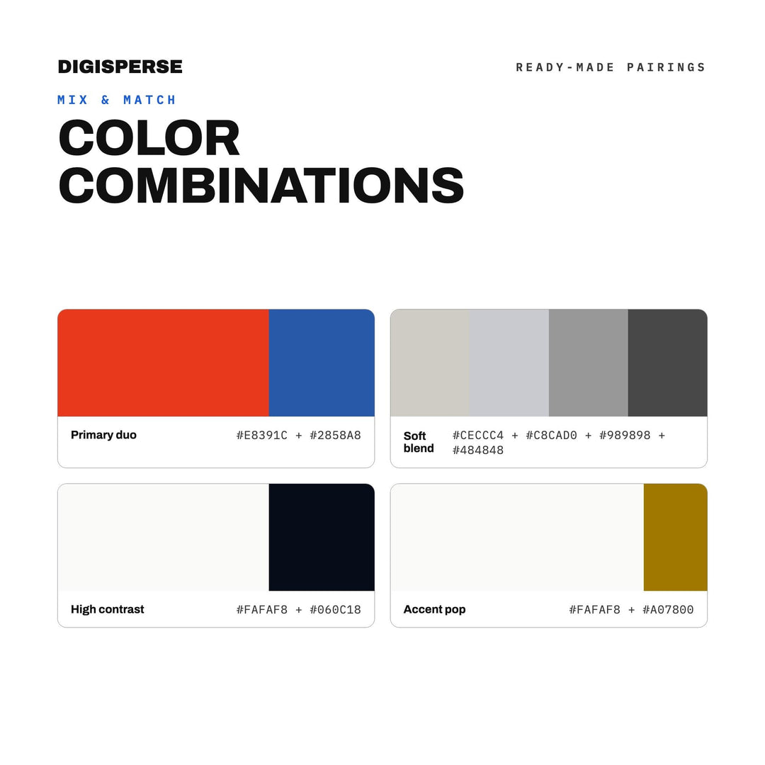 Civic Modernist Color Palette | 30 Colors | Hex RGB CMYK | Procreate Swatches + ASE | Digital Download