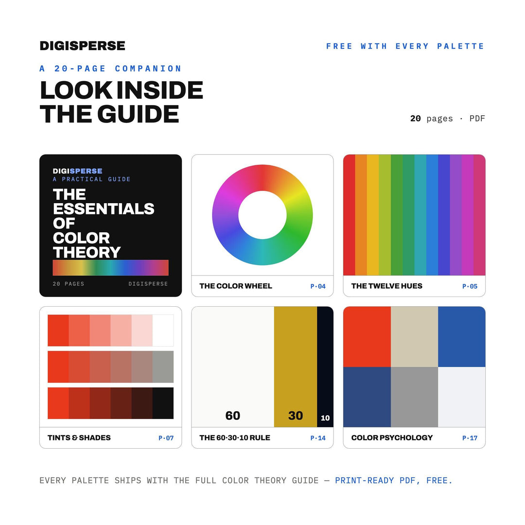 Civic Modernist Color Palette | 30 Colors | Hex RGB CMYK | Procreate Swatches + ASE | Digital Download