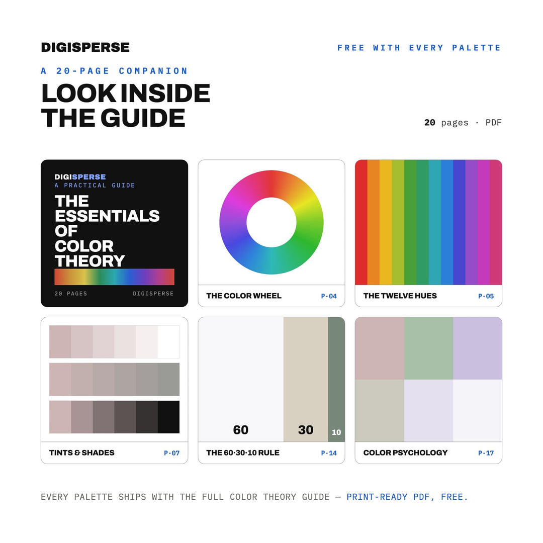Cloud Dancer Minimal Summer Color Palette | 30 Colors | Hex RGB CMYK | Procreate Swatches + ASE | Digital Download