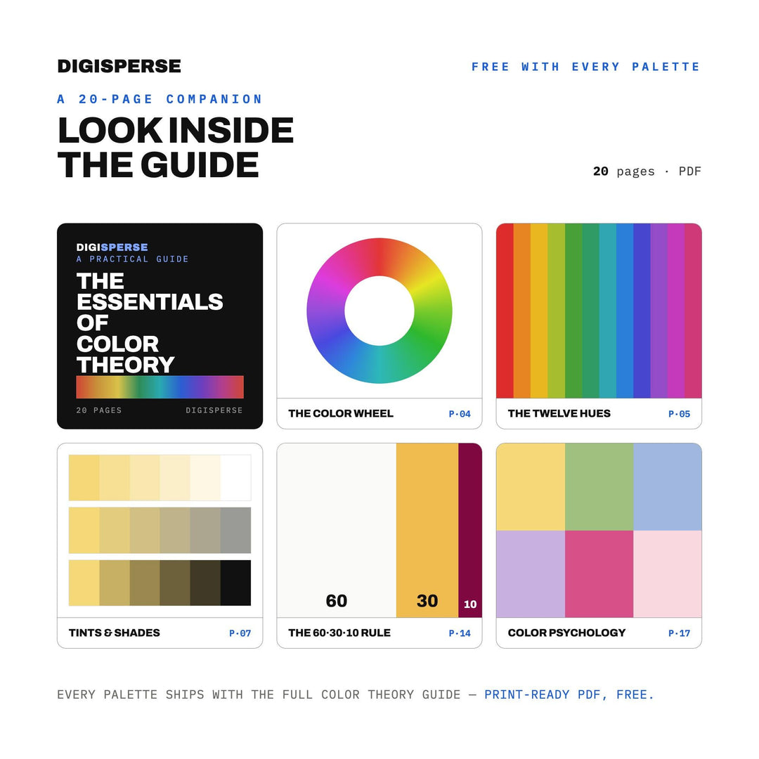 Garden Party Florals Color Palette | 30 Procreate Swatches, HEX, RGB, CMYK (Digital Download)