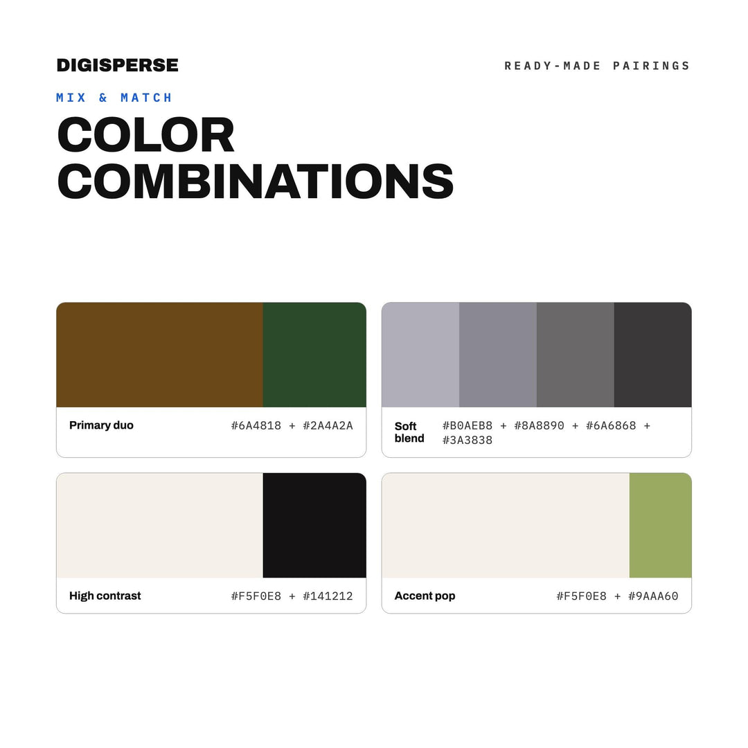 Zen Garden Color Palette | 30 Colors | Hex RGB CMYK | Color Guide | Procreate Swatches + ASE | Digital Download