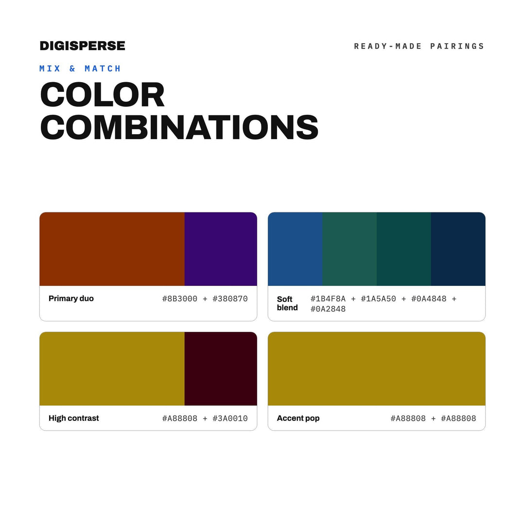 Dark Rainbow Color Palette | 30 Colors | Hex RGB CMYK | Procreate Swatches + ASE | Digital Download