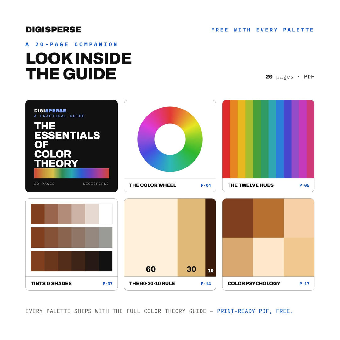Warm Undertones Color Palette | 30 Colors | Hex RGB CMYK | Procreate Swatches + ASE | Digital Download