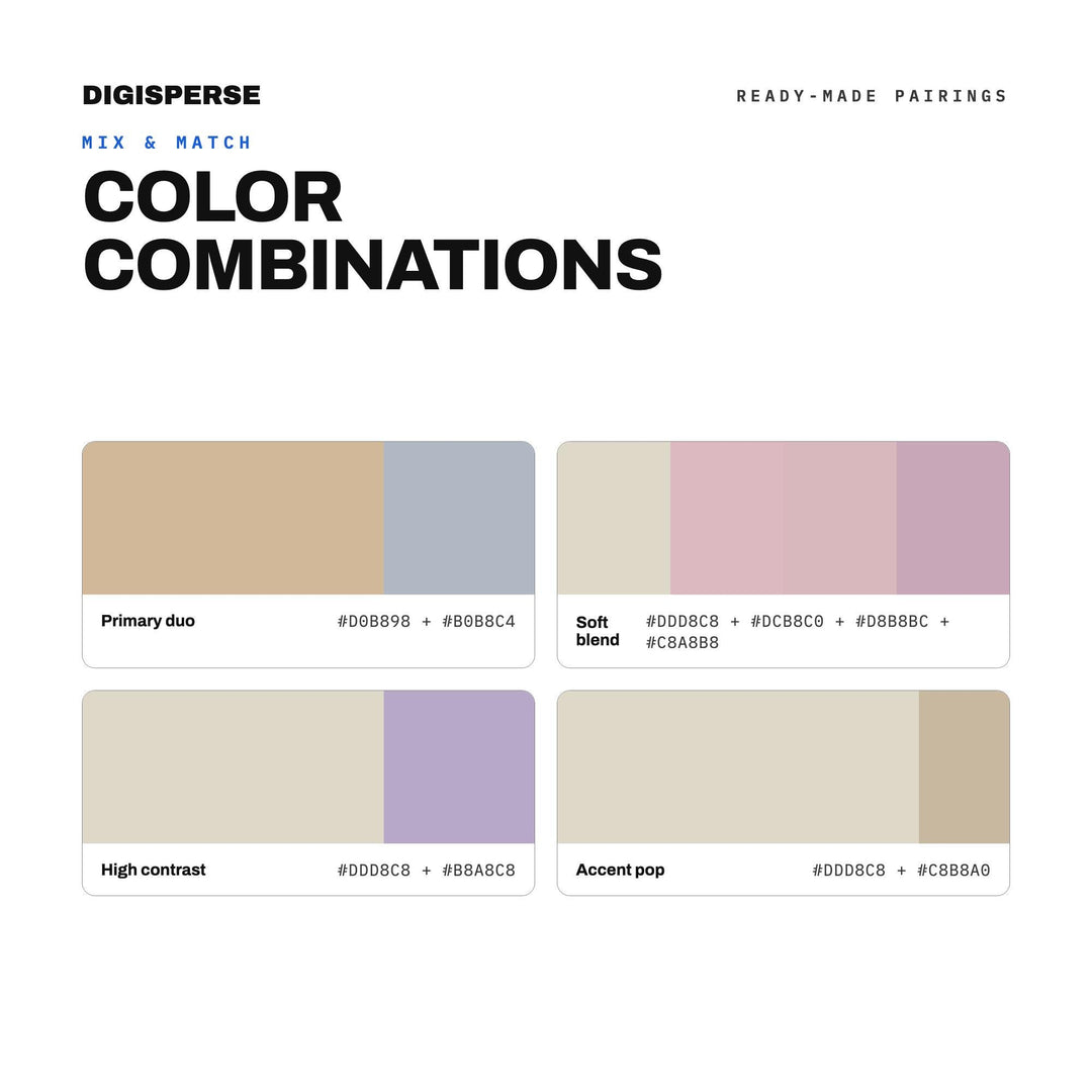 Muted Pastels Color Palette | 30 Colors | Hex RGB CMYK | Color Guide | Procreate Swatches + ASE | Digital Download
