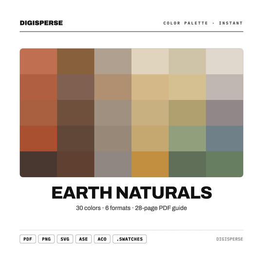 Earth Naturals color palette — main preview