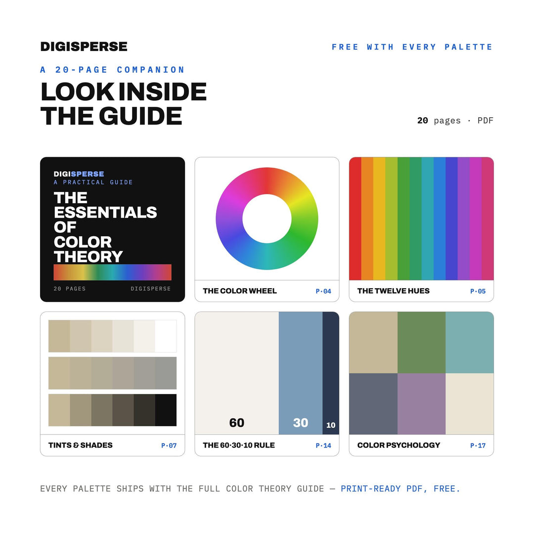 Nordic & Scandi Color Palette | 30 Colors | Hex RGB CMYK | Procreate Swatches + ASE | Digital Download