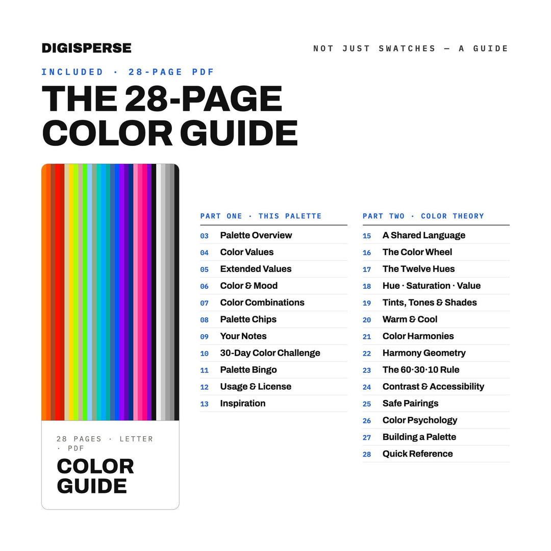 Graffiti Wall Color Palette | 30 Colors | Hex RGB CMYK | Color Guide | Procreate Swatches + ASE | Digital Download