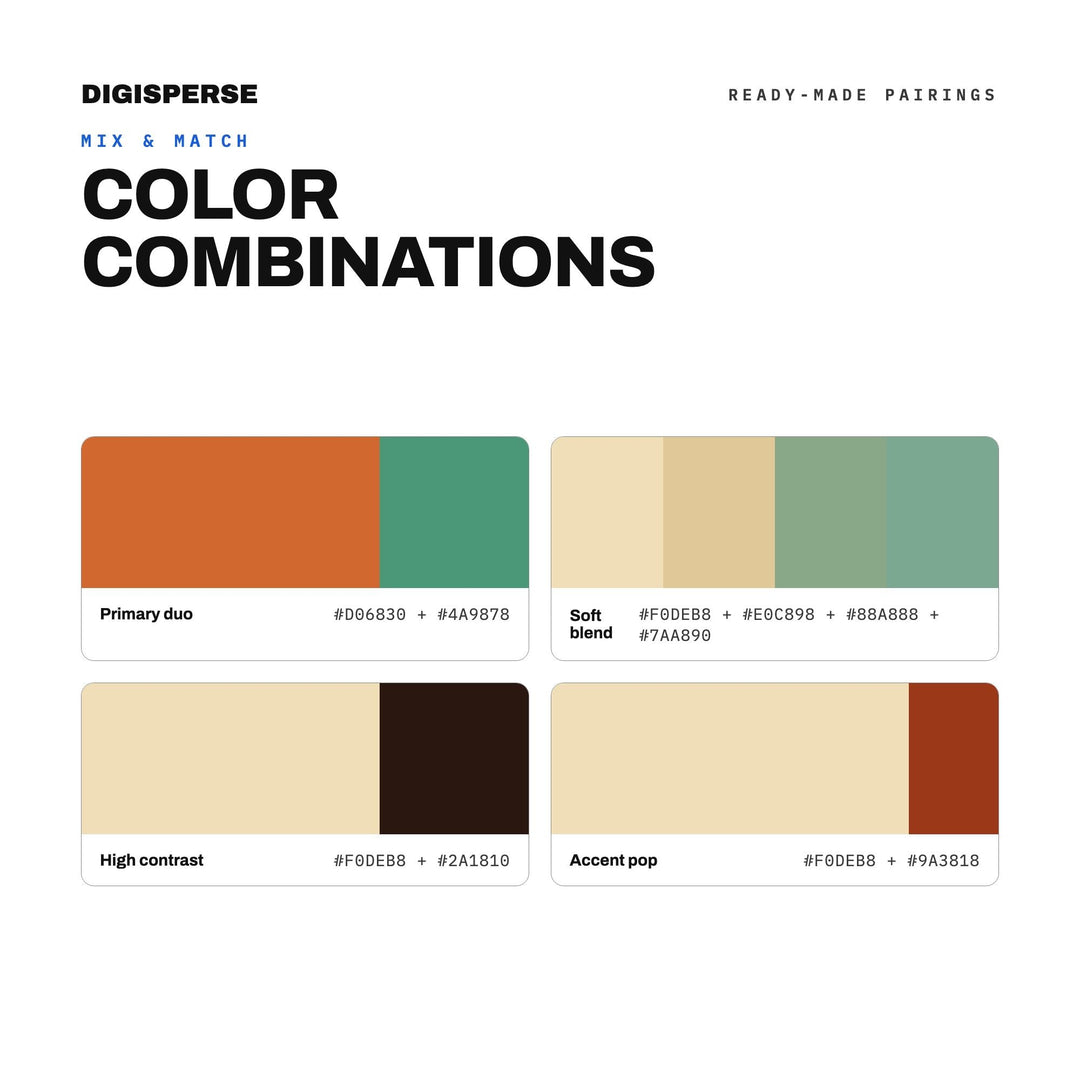 Copper Desert Color Palette | 30 Colors | Hex RGB CMYK | Color Guide | Procreate Swatches + ASE | Digital Download