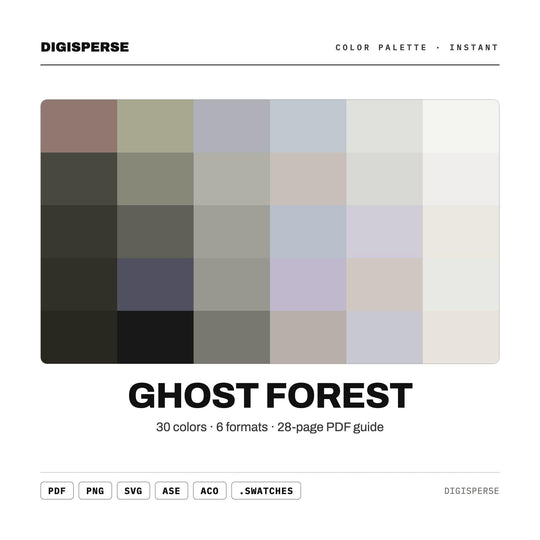 Ghost Forest color palette — main preview