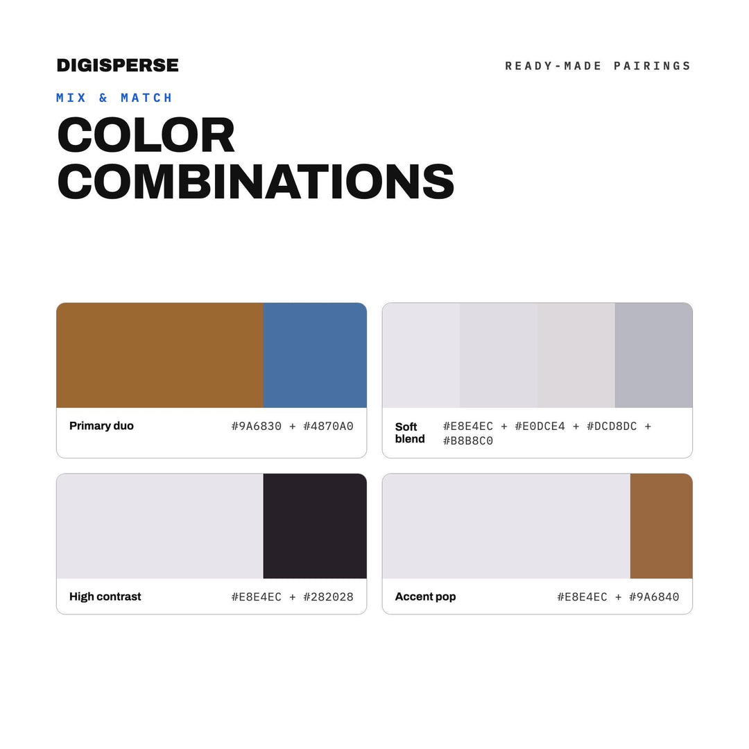 Highland Mist Color Palette | 30 Colors | Hex RGB CMYK | Color Guide | Procreate Swatches + ASE | Digital Download