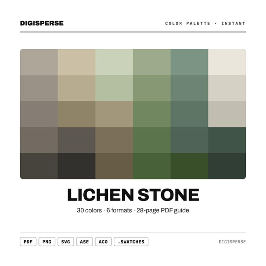 Lichen Stone color palette — main preview