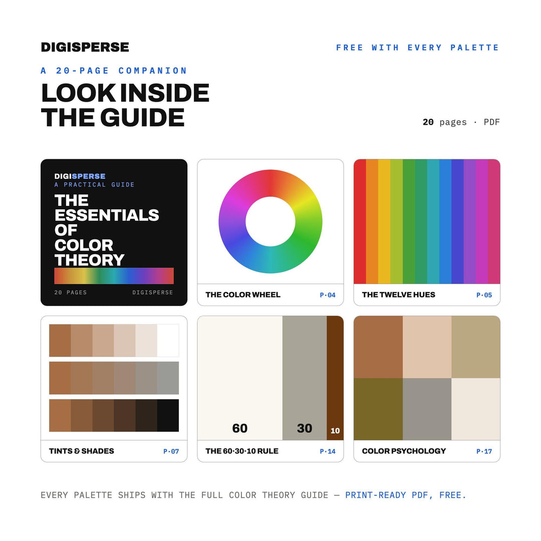 Mushroom Cap Color Palette | 30 Earthy Tones, Procreate, ASE (Digital Download)